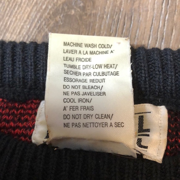 Vintage Abstract Geometric/Happiness Knit Sweater - Picture 9 of 17